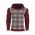 Pullover Plaid Image Multi-Color Lines Men Hoodies